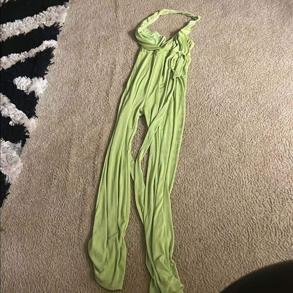 Lime Green Women's Jumpsuit